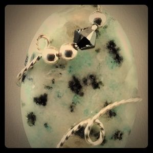 Jasper, clear quartz and aquamarine necklaces